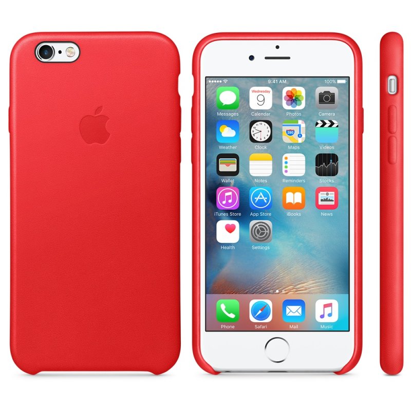 iPhone 6S Leather Case (PRODUCT) RED - obrázek č. 1