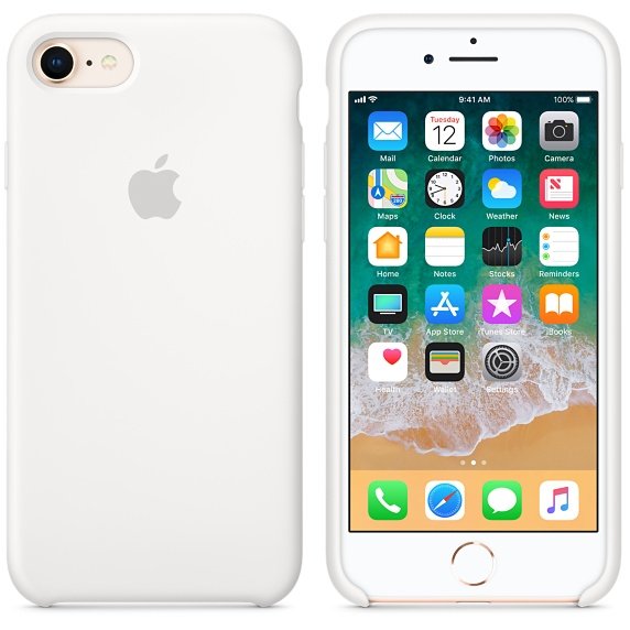 iPhone 8 /  7 Silicone Case - White - obrázek produktu