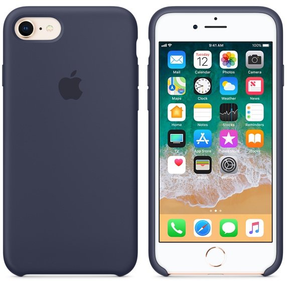 iPhone 8 /  7 Silicone Case - Midnight Blue - obrázek produktu