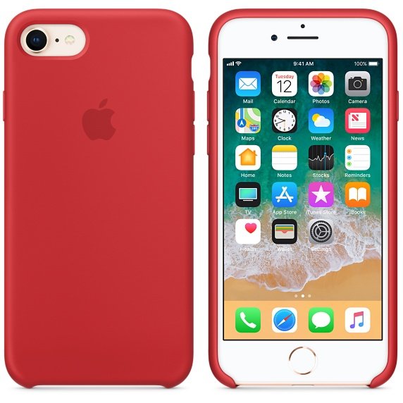 iPhone 8 /  7 Silicone Case - (PRODUCT)RED - obrázek produktu