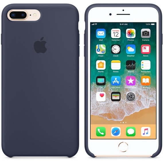 iPhone 8 Plus /  7 Plus Silicone Case - Midnight Bl - obrázek produktu