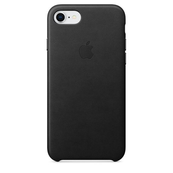 iPhone 8 /  7 Leather Case - Black - obrázek č. 1