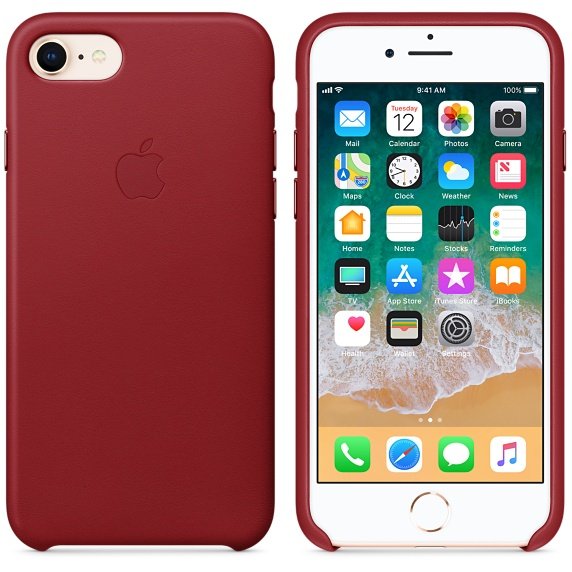 iPhone 8 /  7 Leather Case - (PRODUCT)RED - obrázek produktu