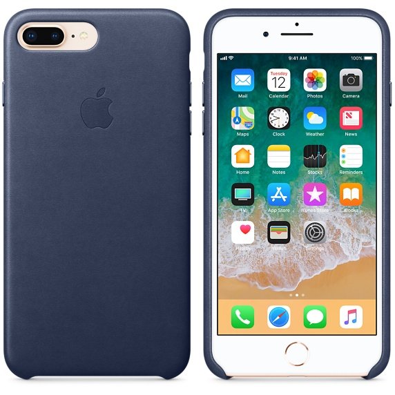 iPhone 8 Plus /  7 Plus Leather Case - Midnight Bl - obrázek produktu