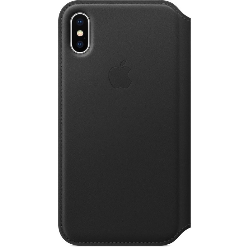 iPhone X Leather Folio - Black - obrázek produktu