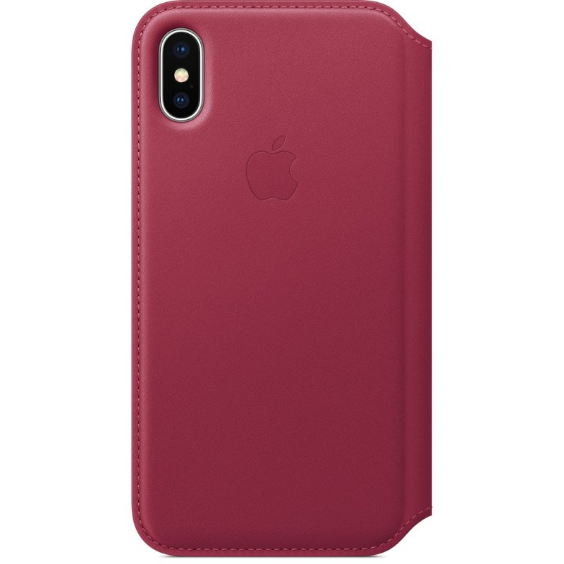 iPhone X Leather Folio - Berry - obrázek produktu