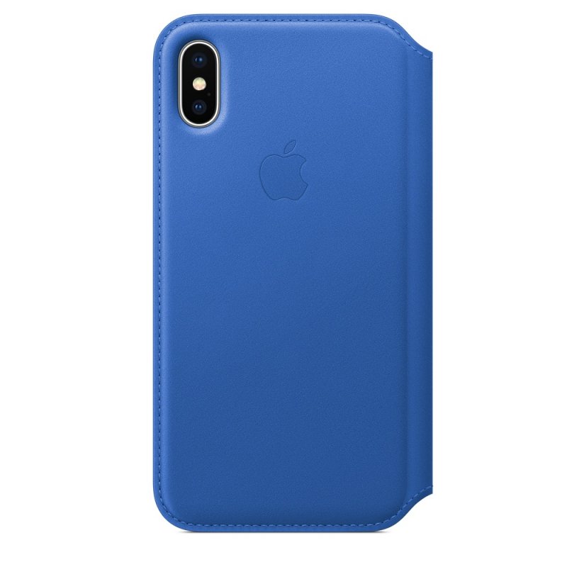 iPhone X Leather Folio - Electric Blue - obrázek produktu