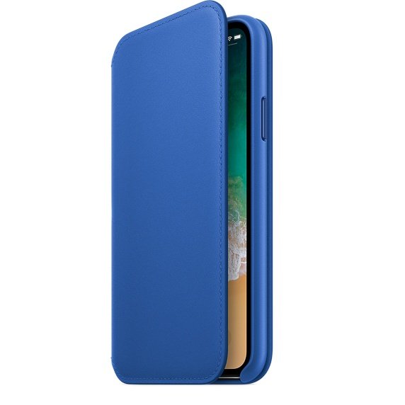 iPhone X Leather Folio - Electric Blue - obrázek č. 2