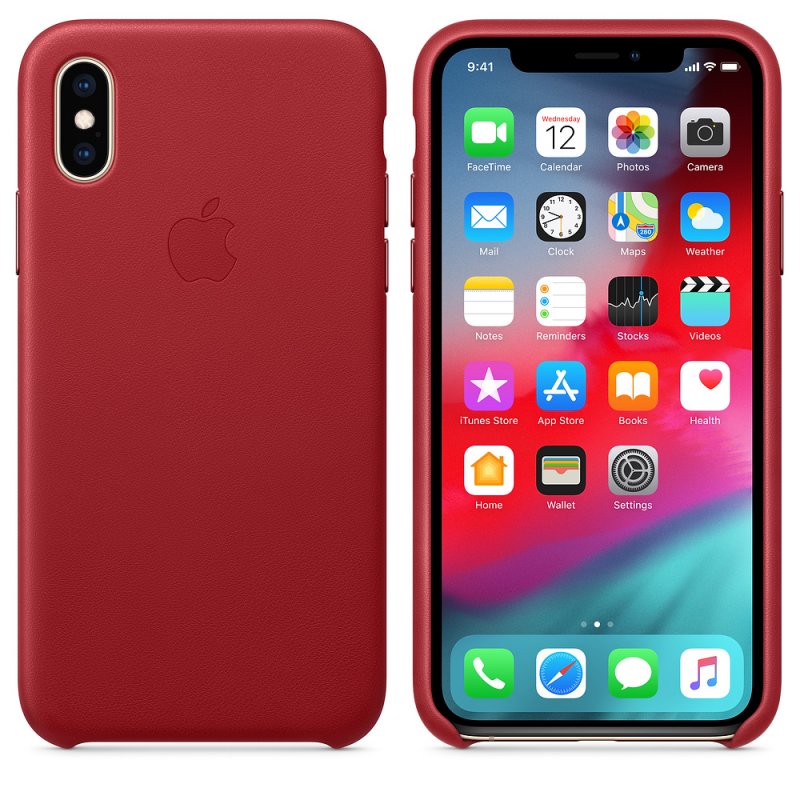 iPhone XS Leather Case - (PRODUCT)RED - obrázek č. 1