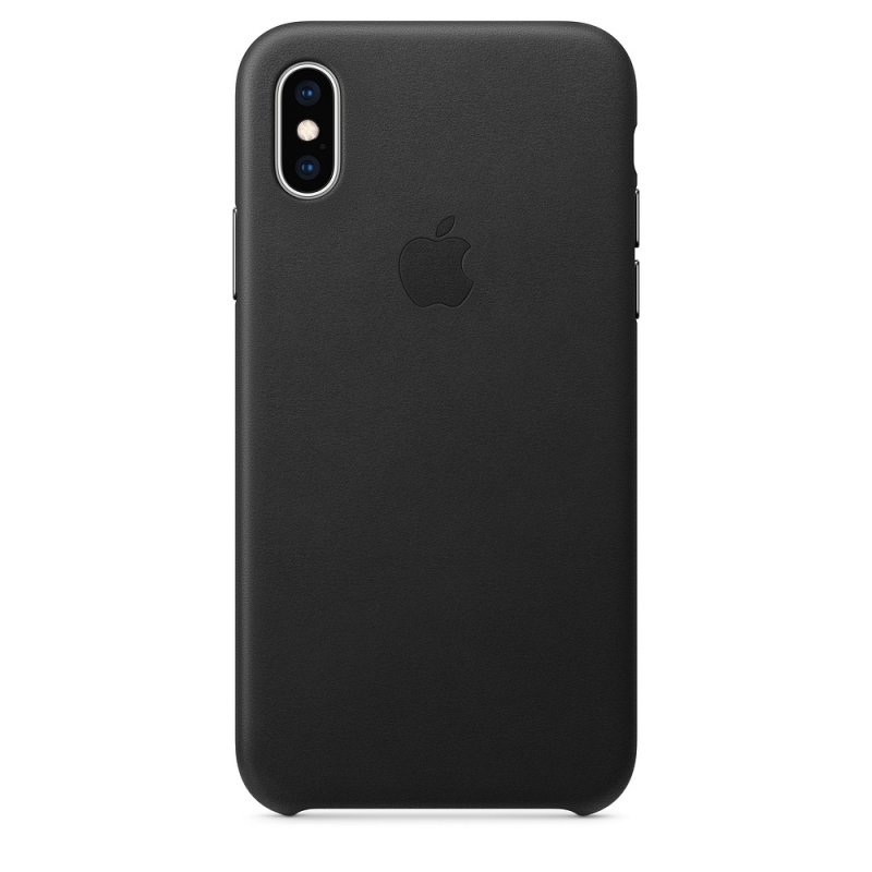 iPhone XS Leather Case - Black - obrázek produktu