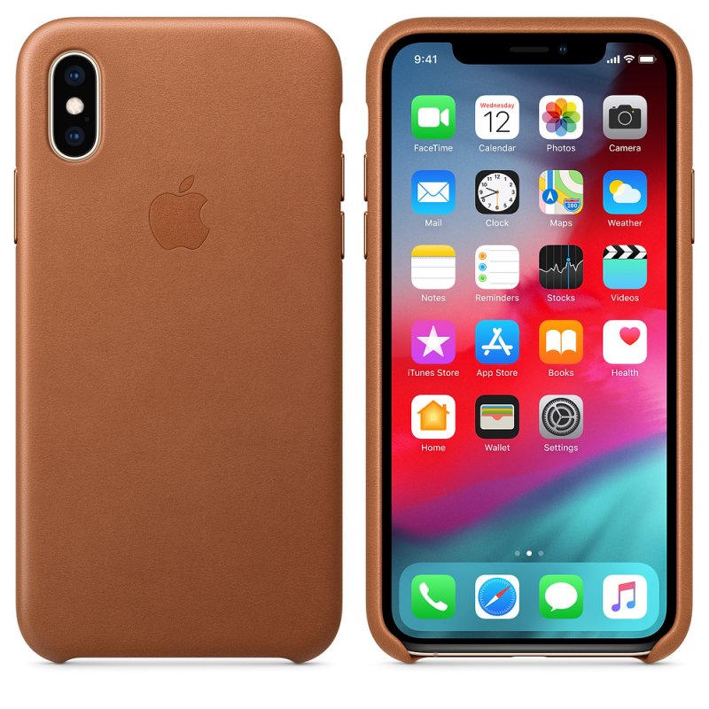 iPhone XS Leather Case - Saddle Brown - obrázek č. 1