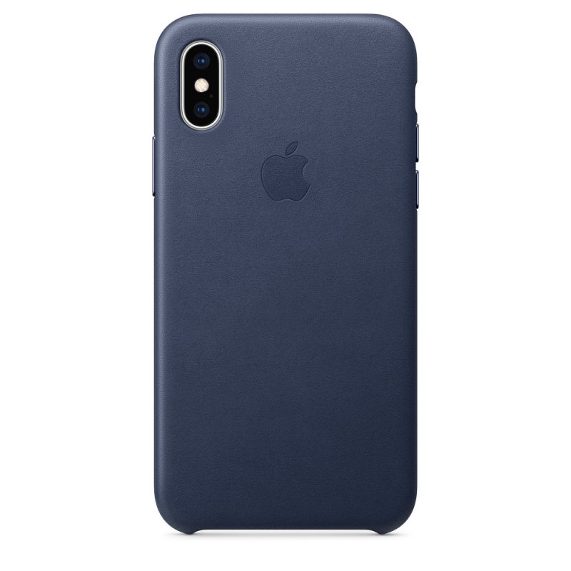 iPhone XS Max Leather Case - Midnight Blue - obrázek produktu