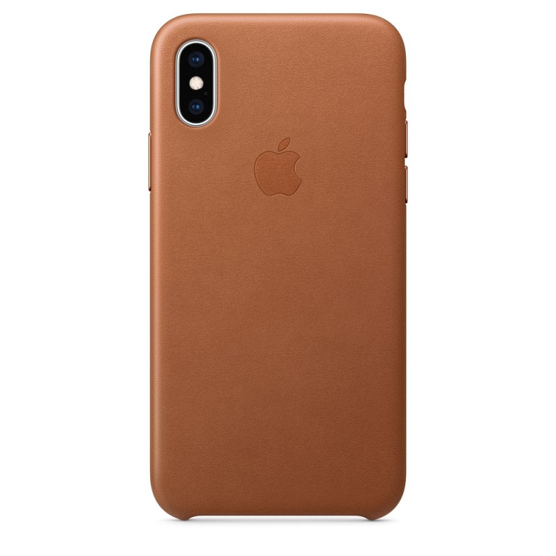 iPhone XS Max Leather Case - Saddle Brown - obrázek produktu