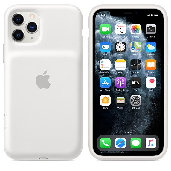 iPhone 11 Pro Sm. Bat. Case - WL Charging - White - obrázek č. 2