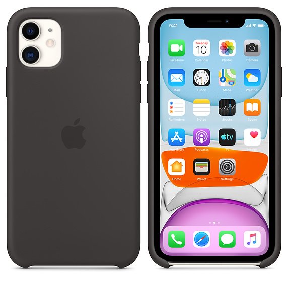 iPhone 11 Silicone Case - Black - obrázek č. 2