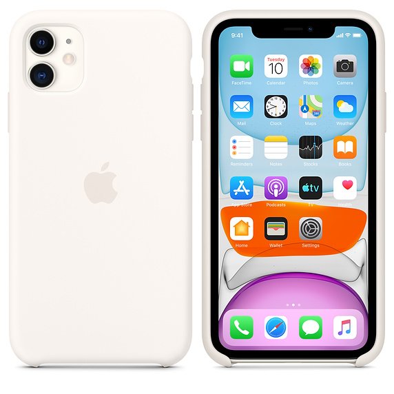 iPhone 11 Silicone Case - White - obrázek č. 2