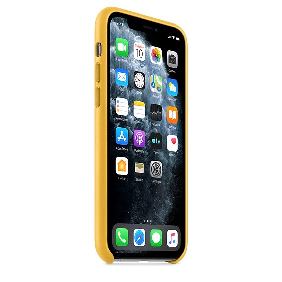 iPhone 11 Pro Leather Case - Meyer Lemon - obrázek č. 1