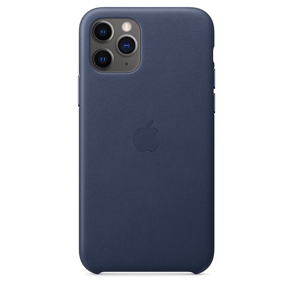 iPhone 11 Pro Leather Case - Midnight Blue - obrázek produktu