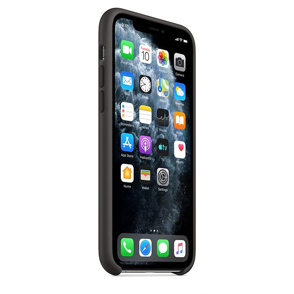 iPhone 11 Pro Max Silicone Case - Black - obrázek č. 1