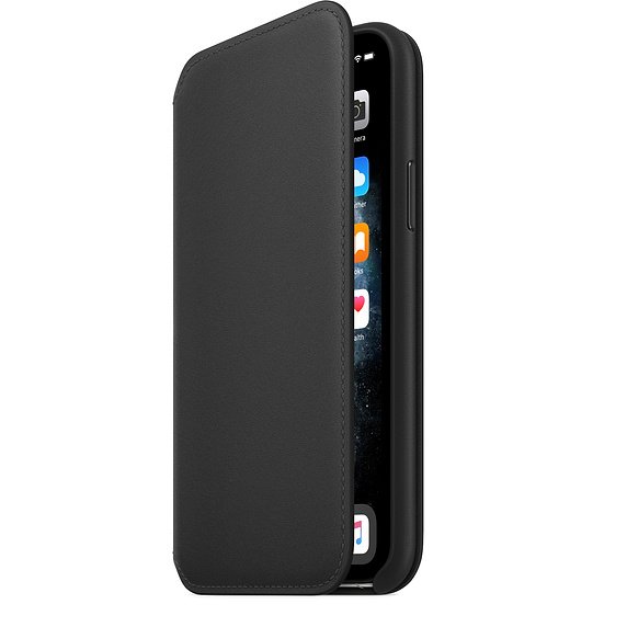 iPhone 11 Pro Leather Folio - Black - obrázek produktu