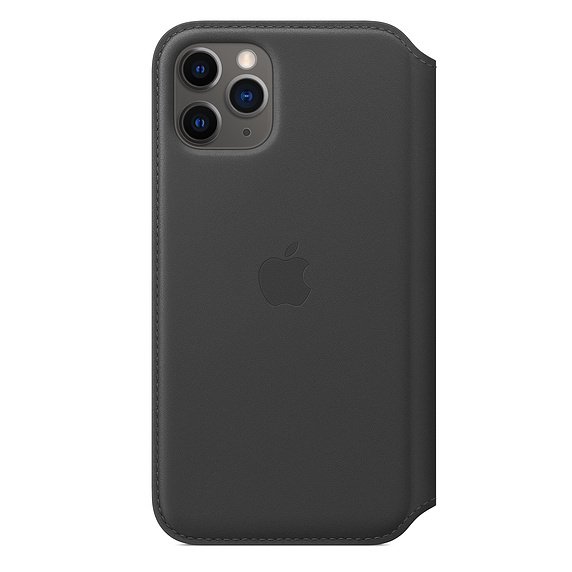 iPhone 11 Pro Leather Folio - Black - obrázek č. 1
