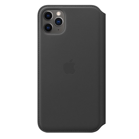 iPhone 11 Pro Max Leather Folio - Black - obrázek č. 1