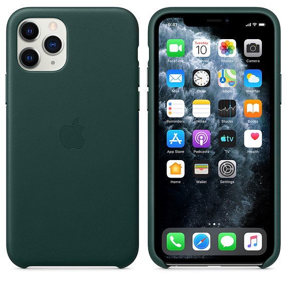 iPhone 11 Pro Max Leather Case - Forest Green - obrázek č. 2