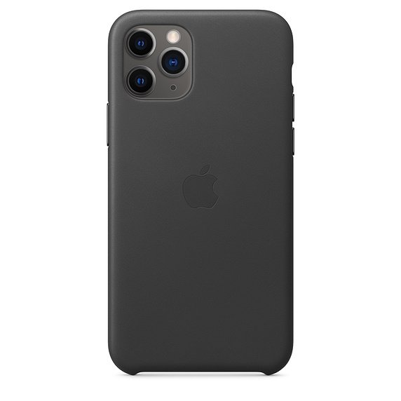 iPhone 11 Pro Max Leather Case - Black - obrázek produktu