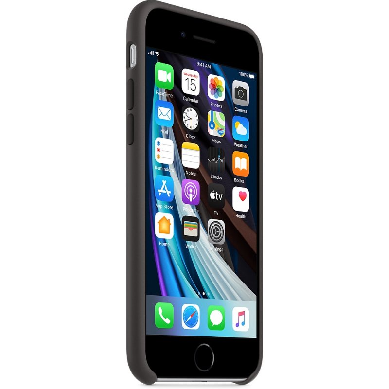 iPhone SE Silicone Case - Black - obrázek č. 2
