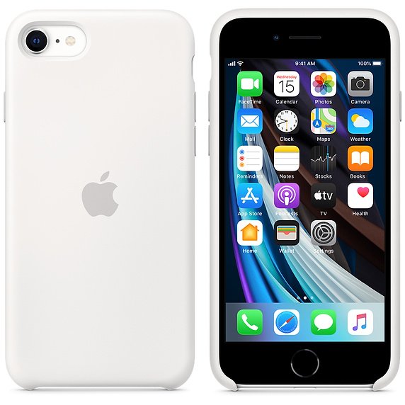 iPhone SE Silicone Case - White /  SK - obrázek č. 1