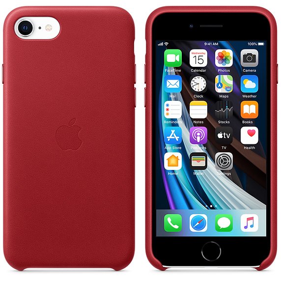 iPhone SE Leather Case - (PRODUCT)RED /  SK - obrázek č. 1