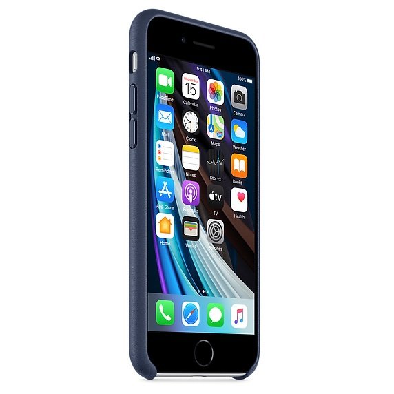 iPhone SE Leather Case - Midnight Blue - obrázek č. 2