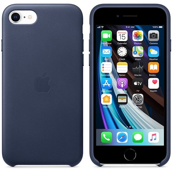 iPhone SE Leather Case - Midnight Blue - obrázek č. 1