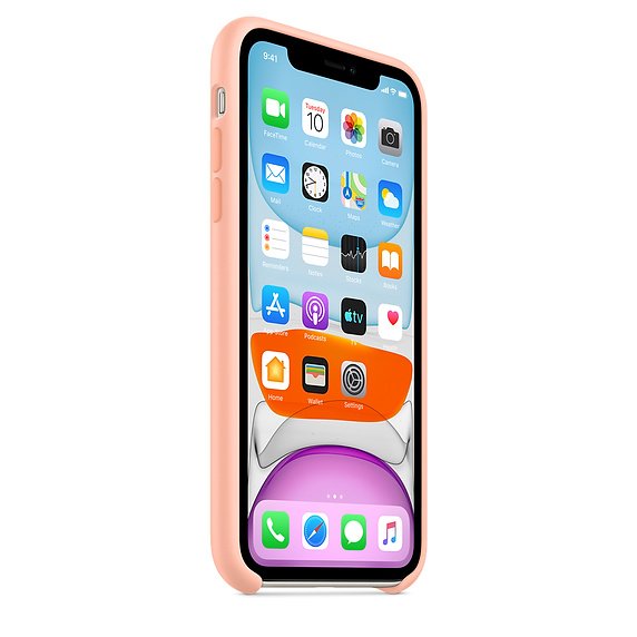 iPhone 11 Silicone Case - Grapefruit - obrázek č. 2