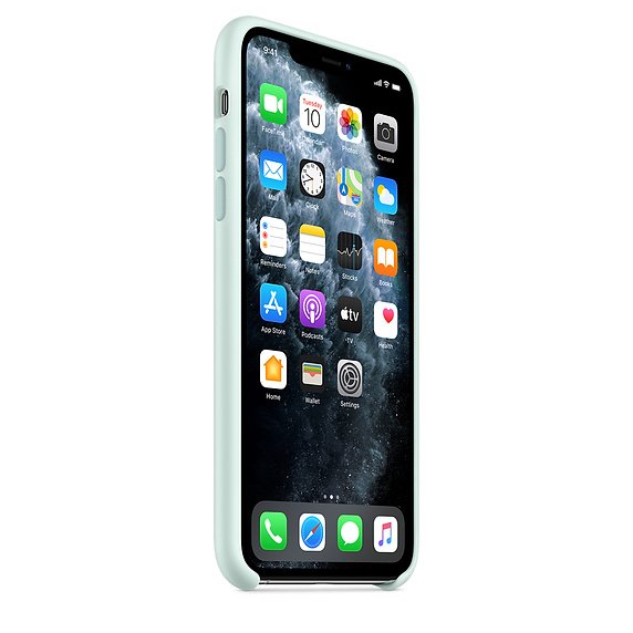 iPhone 11 Pro Max Silicone Case - Seafoam - obrázek č. 2