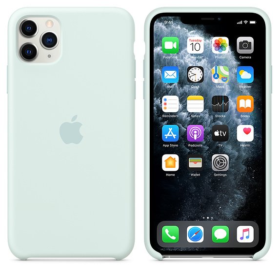 iPhone 11 Pro Max Silicone Case - Seafoam - obrázek č. 1