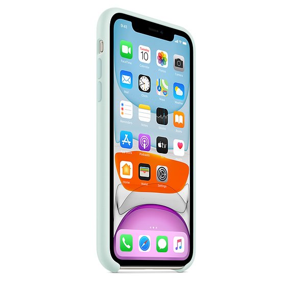 iPhone 11 Silicone Case - Seafoam - obrázek č. 2