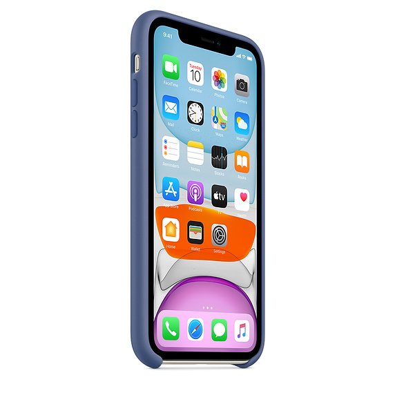 iPhone 11 Silicone Case - Linen Blue - obrázek č. 2