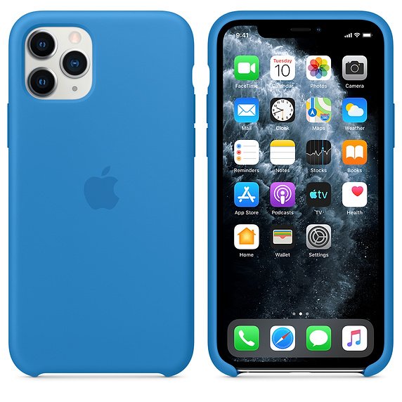 iPhone 11 Pro Silicone Case - Surf Blue - obrázek č. 1