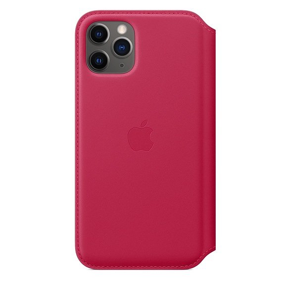 iPhone 11 Pro Leather Folio - Raspberry - obrázek č. 1
