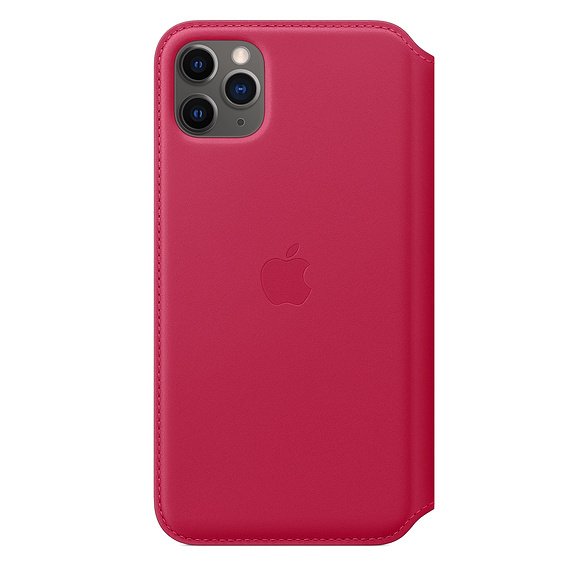 iPhone 11 Pro Max Leather Folio - Raspberry - obrázek č. 2