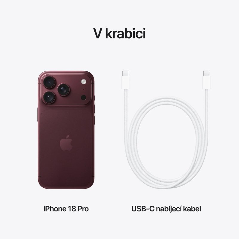 Apple iPhone 18 Pro / 2TB / Burgundská červená - obrázek č. 9