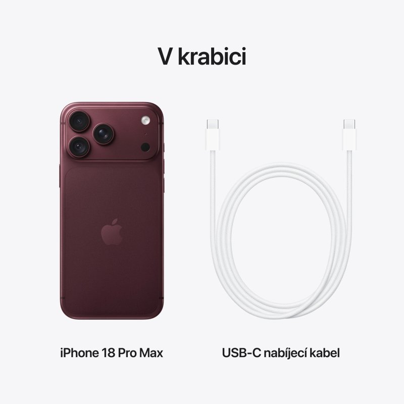 Apple iPhone 18 Pro Max / 1TB / Burgundská červená - obrázek č. 10