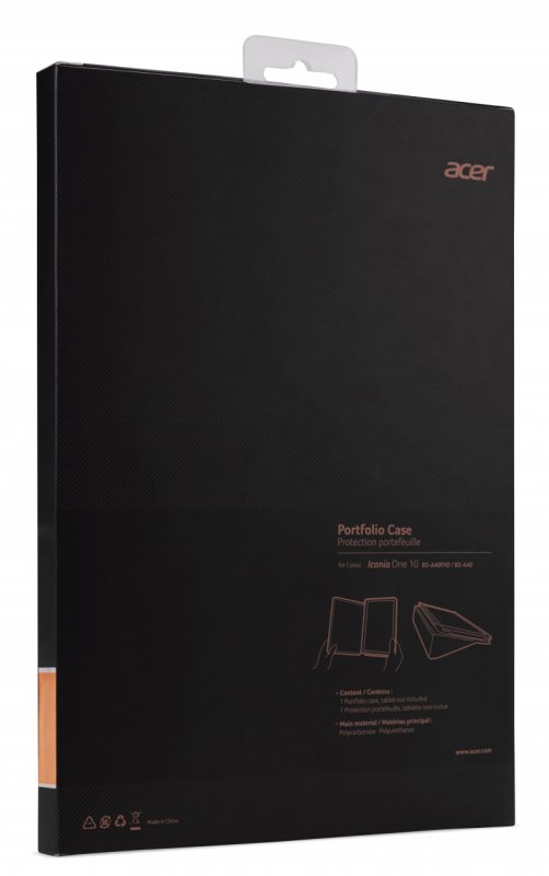 Acer PORTFOLIO CASE obal na Iconia One 10 (B3-A40) černý - obrázek č. 1