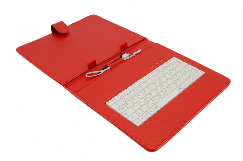AIREN AiTab Leather Case 3 with USB Keyboard 9,7" RED (CZ/ SK/ DE/ UK/ US.. layout) - obrázek produktu