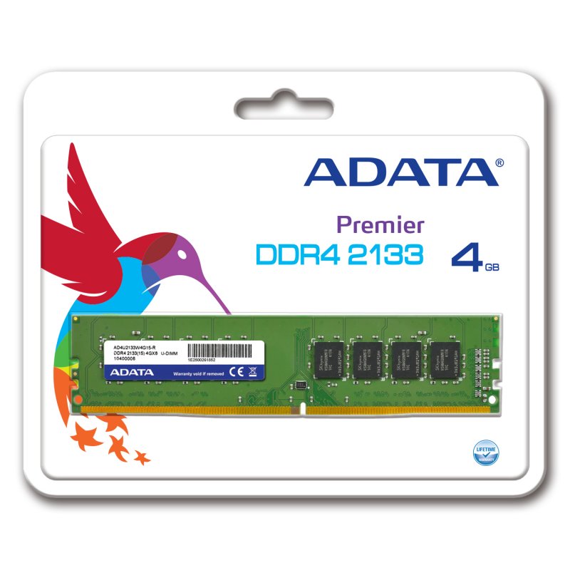 Adata/ DDR4/ 4GB/ 2133MHz/ CL15/ 1x4GB - obrázek č. 1