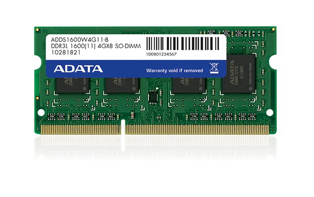 SO-DIMM 4GB DDR3L-1600MHz ADATA CL11 1,35V - obrázek produktu