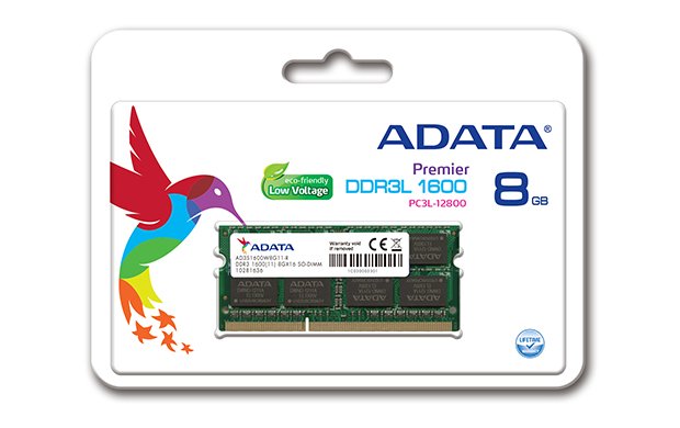 Adata / SO-DIMM DDR3L / 8GB / 1600MHz / CL11 / 1x8GB - obrázek produktu