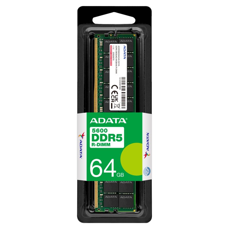 64GB DDR5-5600MHz ADATA R-DIMM CL46 ECC Reg - obrázek č. 1