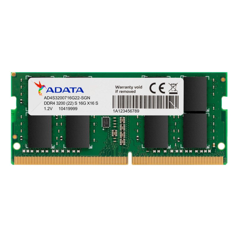 Adata/ SO-DIMM DDR4/ 16GB/ 3200MHz/ CL22/ 1x16GB - obrázek produktu